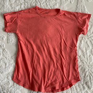 Madewell Whisper Cotton Coral Basic Tee